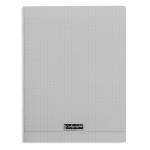 Cahier piqure – Couv Polypro 3/10ème – 24 x 32 – 90 g – Seyes- 96 pages – Gris