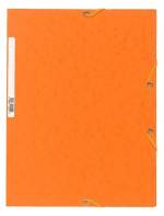 Chemise à élastiques 3 rabats – Carte 5/10è – 400 g – 24 x 32 cm- Orange